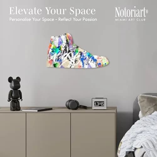 NotoriArt Retro Sneaker Acrylic Wall Art Die-Cut 19" x 10.5" | Icons Sneaker Shape thumbnail 2