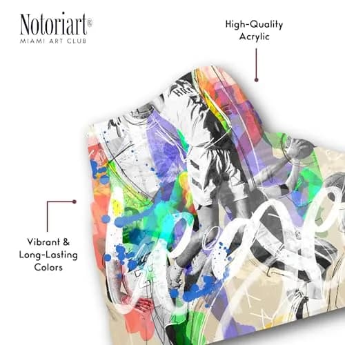 NotoriArt Retro Sneaker Acrylic Wall Art Die-Cut 19" x 10.5" | Icons Sneaker Shape thumbnail 3