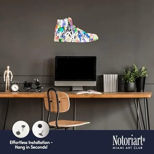 NotoriArt Retro Sneaker Acrylic Wall Art Die-Cut 19" x 10.5" | Icons Sneaker Shape thumbnail 4