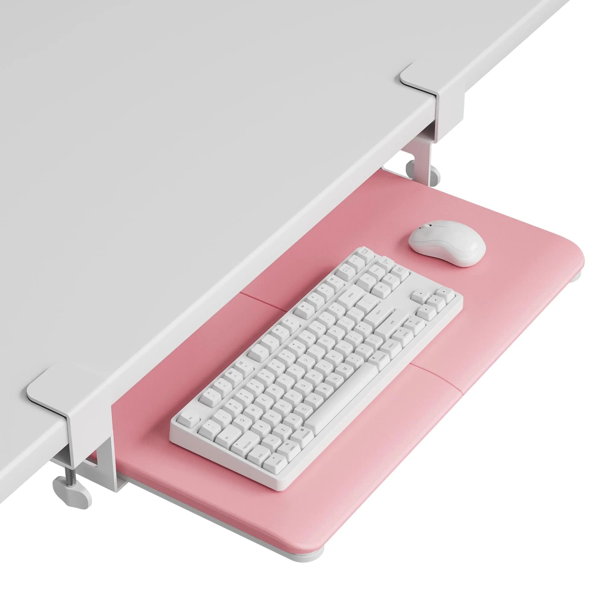 BONTEC Under Desk Keyboard Tray, Pull-Out Platform for Ergonomic Workspace | Fits Desks Up to 1.97 inches