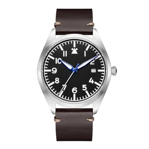 Boyarca Pilot Watch Men's Aviator Automatic Mechanical Watch 40mm (1.57 in) | Japan MIYOTA 8215 Movement thumbnail 2