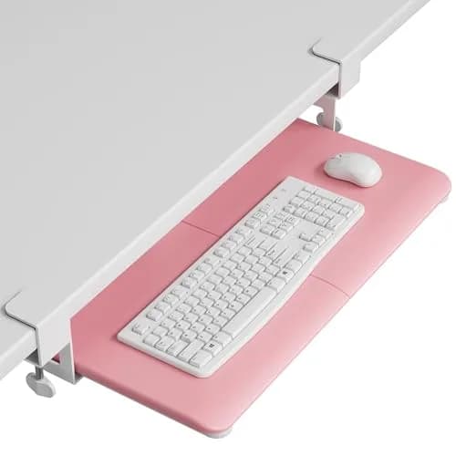 BONTEC Under Desk Keyboard Tray, Pull-Out Platform for Ergonomic Workspace | Fits Desks Up to 1.97 Inches thumbnail 1