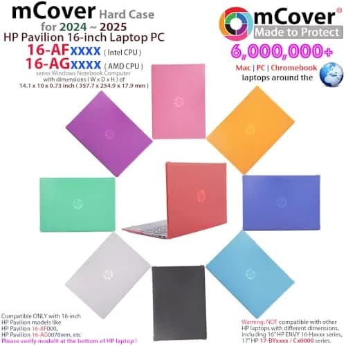 mCover Case ONLY for HP Pavilion 16-inch Laptop 2024+ | Clear Polycarbonate Shell (70-120 chars) thumbnail 2