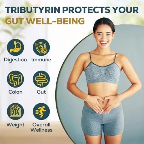 Quorinthiumax Tributyrin Supplement for Gut & Immune 800mg | High Bioavailability with Microencapsulated Probiotics & Prebiotics - 90 Capsules thumbnail 3