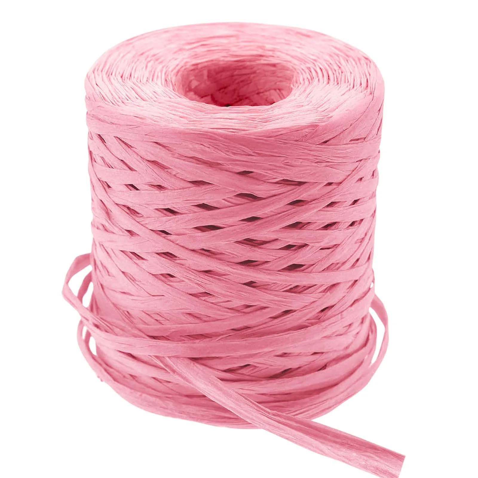 CREATRILL Raffia Paper Craft Ribbon 218 Yards (654 ft / 199 m) Pink | Eco-Friendly & Biodegradable — Pink