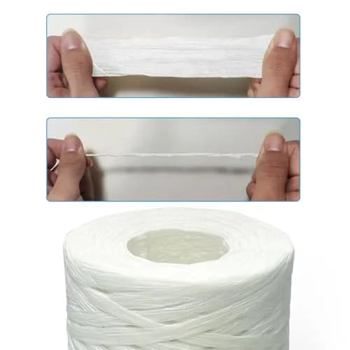 CREATRILL Raffia Paper Craft Ribbon 218 Yards (654 ft / 199 m) | Natural Rustic White thumbnail 4