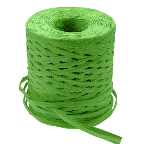 CREATRILL Raffia Paper Craft Ribbon 218 Yards (654 Meters) | Rustic Green Solid thumbnail 1