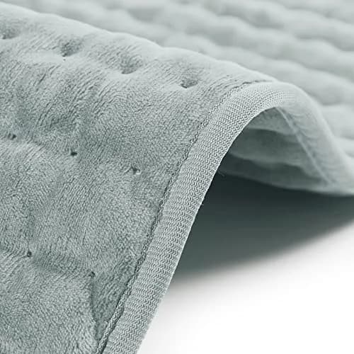 Deepsoon Light Gray Electric Heating Pad 40x20 Inch | Large Coverage for Back, Abdomen, and Legs - main product image