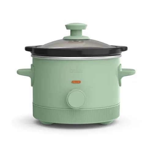 BELLA 1.5QT Slow Cooker Seaglass | Non-Toxic Ceramic Coating, 3 Heat Settings thumbnail 1