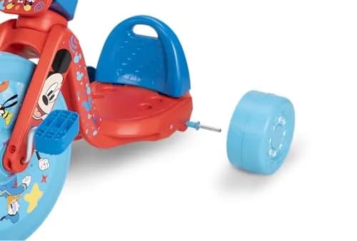 JAKKS Pacific Mickey Mouse Ride-On 15" Cruiser Tricycle for Kids 3-7 | Stable, Customizable, USA Import thumbnail 4