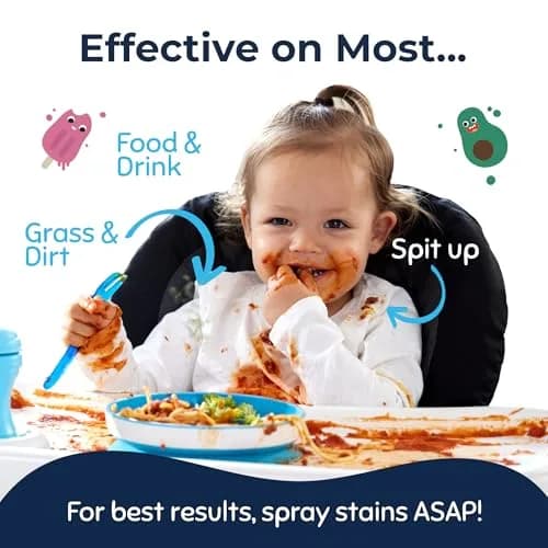 Miss Mouth's Messy Eater Stain Treater Spray 946ml (32 Fl Oz) | EPA Safer Choice Certified Stain Remover for Baby Clothes, Carpets, Upholstery thumbnail 2