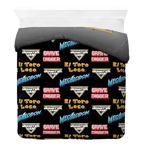 Jay Franco Monster Jam Kids Duvet Cover Set – Full 76"x86" (193x218 cm) | Officially Licensed Monster Truck Bedding thumbnail 6