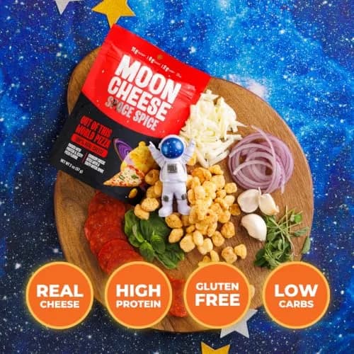 Moon Cheese Bites Bundle, Protein-Rich Cheese Snack, 6 oz (3-Pack) | Savory, Low-Carb, Gluten-Free thumbnail 2