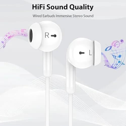 ACANDYA USB-C Wired Earbuds with Microphone & Volume Control, 1.2m Cable | Noise Isolating HiFi Stereo Headset thumbnail 7