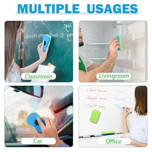 OSOPOLA 3 Pack Chalkboard Eraser + 6 Microfiber Cloths | Reusable Cleaning Tool for Whiteboards and Chalkboards thumbnail 6