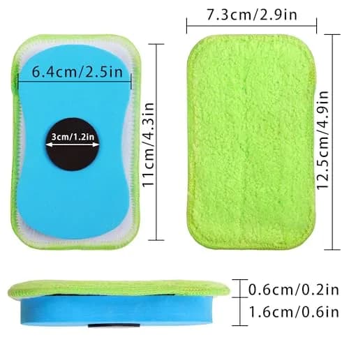 OSOPOLA 3 Pack Chalkboard Eraser + 6 Microfiber Cloths | Reusable Cleaning Tool for Whiteboards and Chalkboards thumbnail 2
