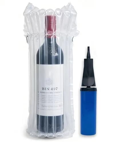 MONKKINO 10 Pack Inflatable Wine Bottle Protector Sleeves 12.5cm (5in) | Travel Safe Packaging for Fragile Items thumbnail 1