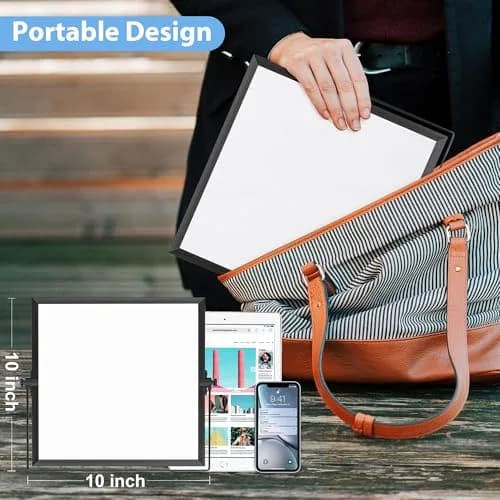 ARCOBIS Small WhiteBoard with Stand 10" x 10" | Magnetic Double Sided, Compact & Portable thumbnail 5