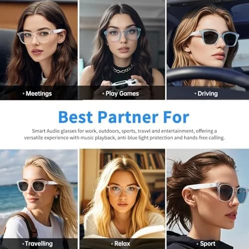 GenXenon Smart Glasses for Women Men | Bluetooth with Color-Changing Lenses thumbnail 7