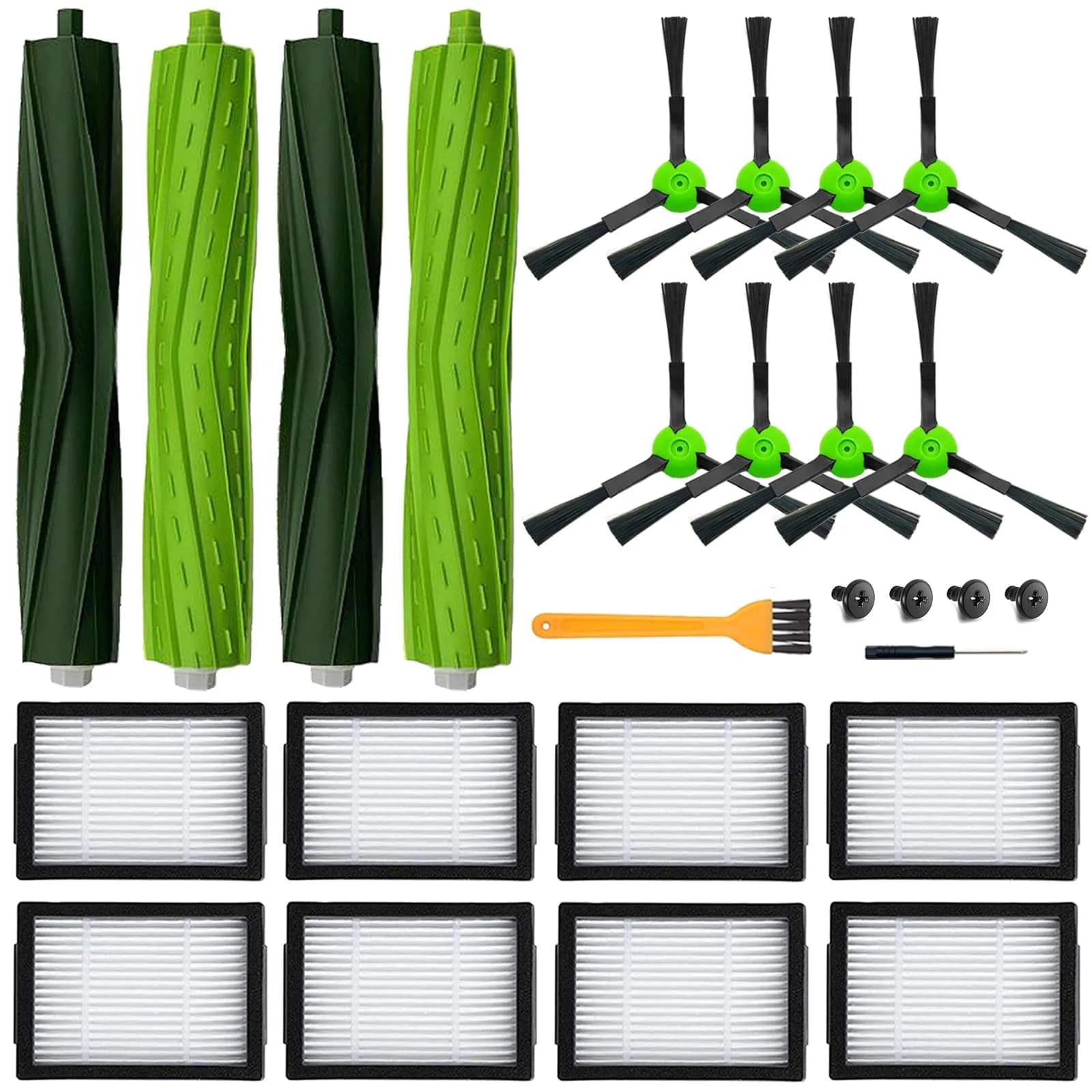 Bvhonwe Vacuum Filter Replacement Parts for iRobot Roomba i3 i7 i6 i8 Series | 18 Pack, Reusable, High-Quality