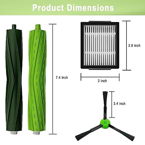 Bvhonwe Vacuum Filter Replacement Parts for iRobot Roomba i3 i7 i6 i8 Series | 18 Pack, Reusable, High-Quality thumbnail 6