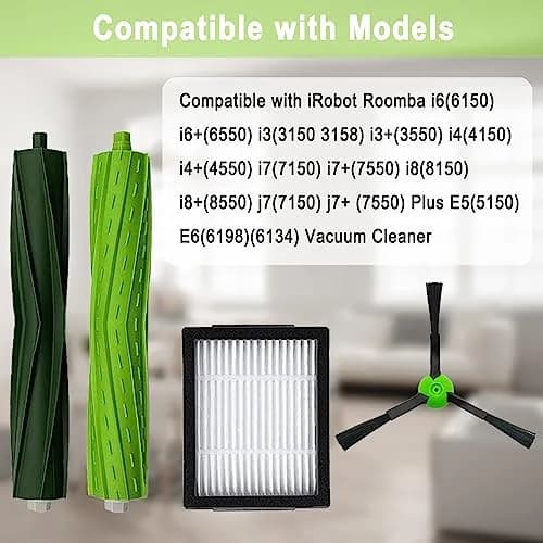 Bvhonwe Vacuum Filter Replacement Parts for iRobot Roomba i3 i7 i6 i8 Series | 18 Pack, Reusable, High-Quality thumbnail 2