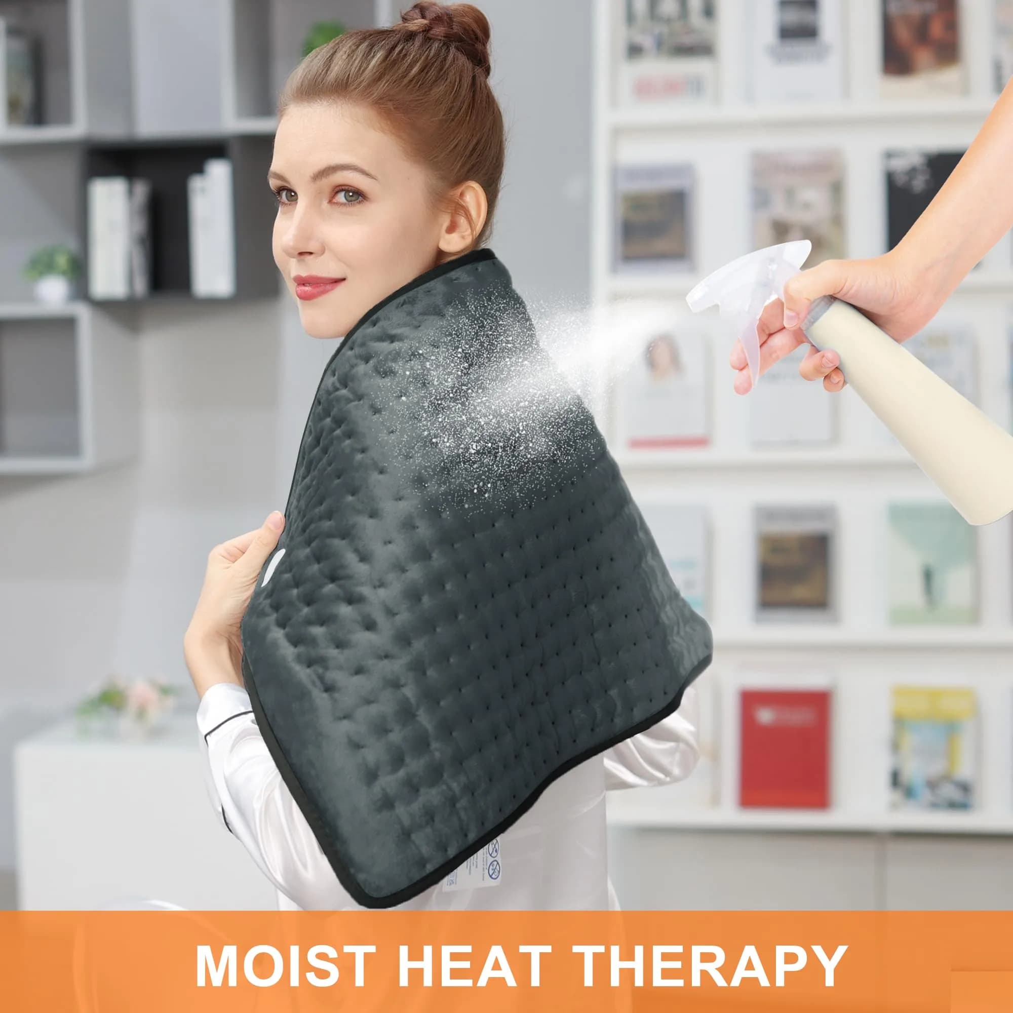 Deepsoon 33x17 Inch Electric Heating Pad for Back | 6 Heat Settings, 2-Hour Auto Shut-Off - view 4