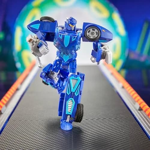 Transformers Collaborative Hot Wheels x Twin Mill Deluxe Class 5-Inch Robot Action Figure Converts to Racecar | Ages 8+ thumbnail 5