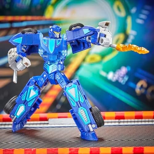 Transformers Collaborative Hot Wheels x Twin Mill Deluxe Class 5-Inch Robot Action Figure Converts to Racecar | Ages 8+ thumbnail 6