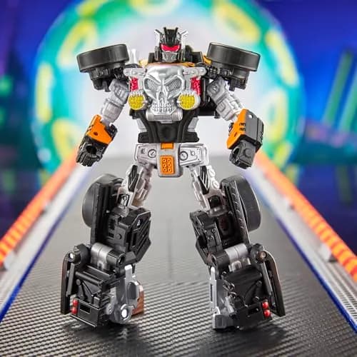 Transformers Collaborative Hot Wheels x Bone Shaker Deluxe Class 5-Inch Robot Action Figure Converts to Car | Ages 8+ thumbnail 5