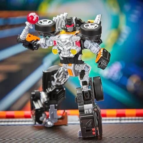 Transformers Collaborative Hot Wheels x Bone Shaker Deluxe Class 5-Inch Robot Action Figure Converts to Car | Ages 8+ thumbnail 6