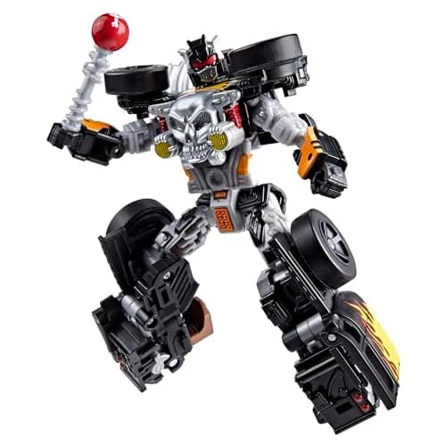 Transformers Collaborative Hot Wheels x Bone Shaker Deluxe Class 5-Inch Robot Action Figure Converts to Car | Ages 8+ thumbnail 4