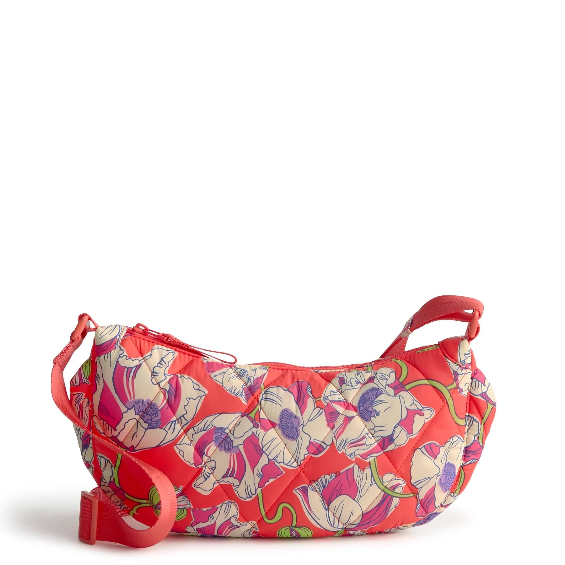 Vera Bradley Featherweight Springbrook Sling Crossbody Swirling Poppies | Compact, Lightweight & Stylish