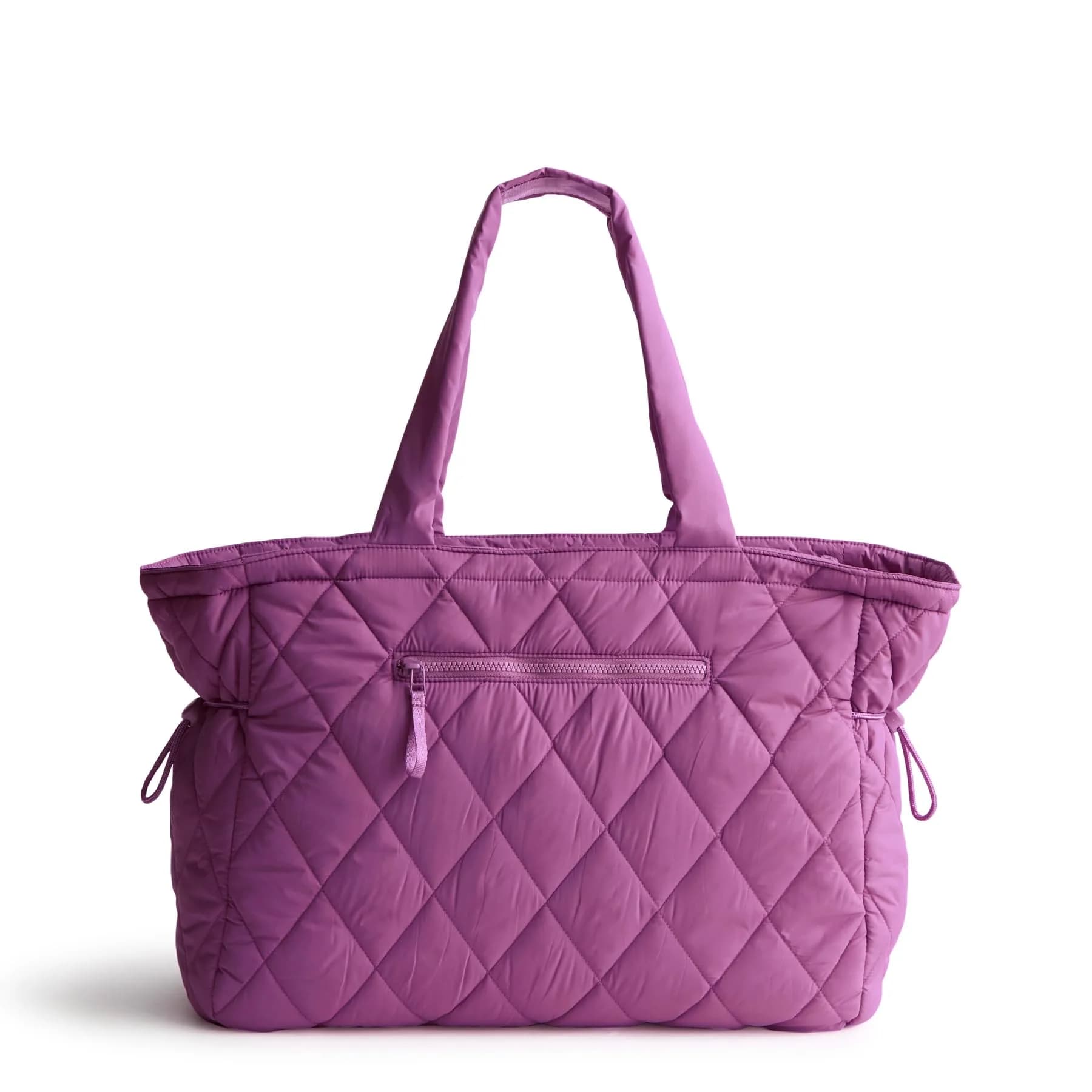 Vera Bradley Featherweight Knollton Travel Tote Bag Flutter | Lightweight, Stylish & Durable for Women — Iris Orchid