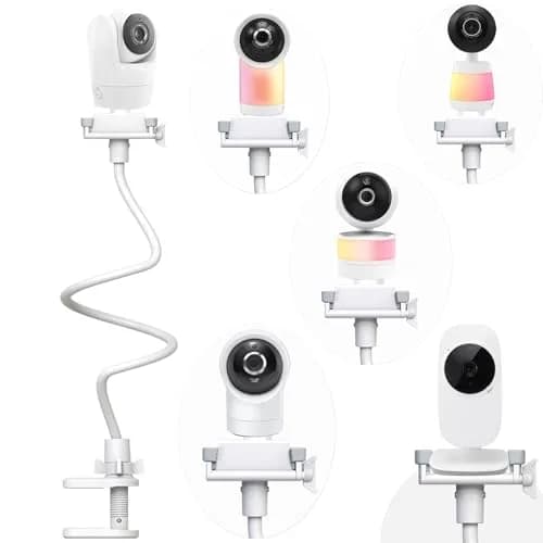 Derebir Baby Monitor Mount Stand Holder with 1/4" Thread for VTech & Leapfrog Cameras | 33.45" Flexible Gooseneck thumbnail 1