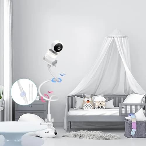 Derebir Baby Monitor Mount Stand Holder with 1/4" Thread for VTech & Leapfrog Cameras | 33.45" Flexible Gooseneck thumbnail 7