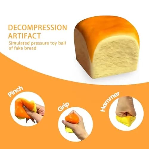 Generic Butter Slow Rising Squishy Toy 5.99 cm (2.36 in) | Non-Toxic PU Stress Ball thumbnail 5