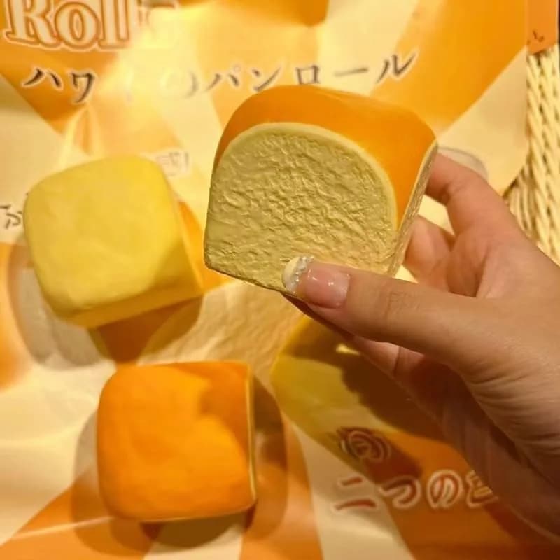 Generic Butter Slow Rising Squishy Toy 5.99 cm (2.36 in) | Non-Toxic PU Stress Ball thumbnail 2