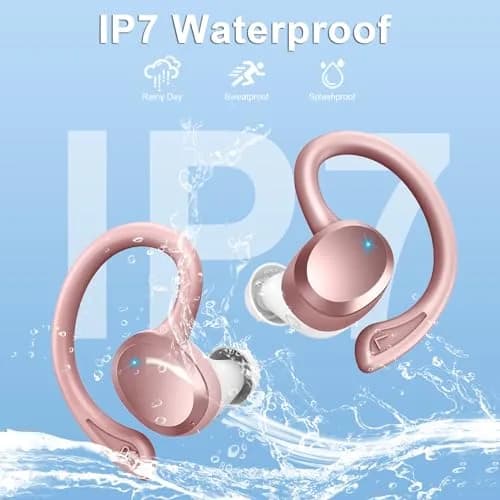 Rulefiss Wireless Earbuds Sport, Bluetooth 5.4 Headphones with Earhook, 56Hrs Playtime, IPX7 Waterproof | Hi-Fi Stereo Sound thumbnail 6