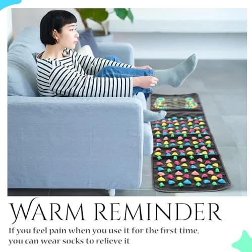 BBTO Foot Massage Mat Reflexology Walk Stone Road 140 cm (55.12 Inches) | Acupressure Foot Massage Mat for Office Workers thumbnail 4