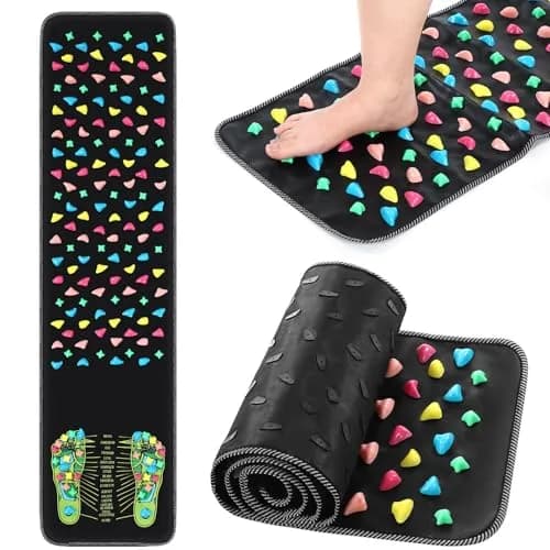 BBTO Foot Massage Mat Reflexology Walk Stone Road 140 cm (55.12 Inches) | Acupressure Foot Massage Mat for Office Workers thumbnail 1