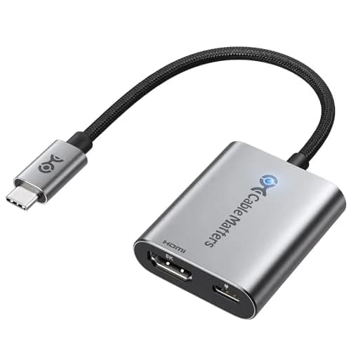 Cable Matters USB C to HDMI 2.1 Adapter with 140W Charging | 8K@60Hz, 4K@240Hz, Mac & Windows Compatible thumbnail 1