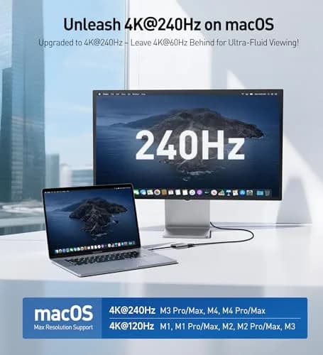 Cable Matters USB C to HDMI 2.1 Adapter with 140W Charging | 8K@60Hz, 4K@240Hz, Mac & Windows Compatible thumbnail 3