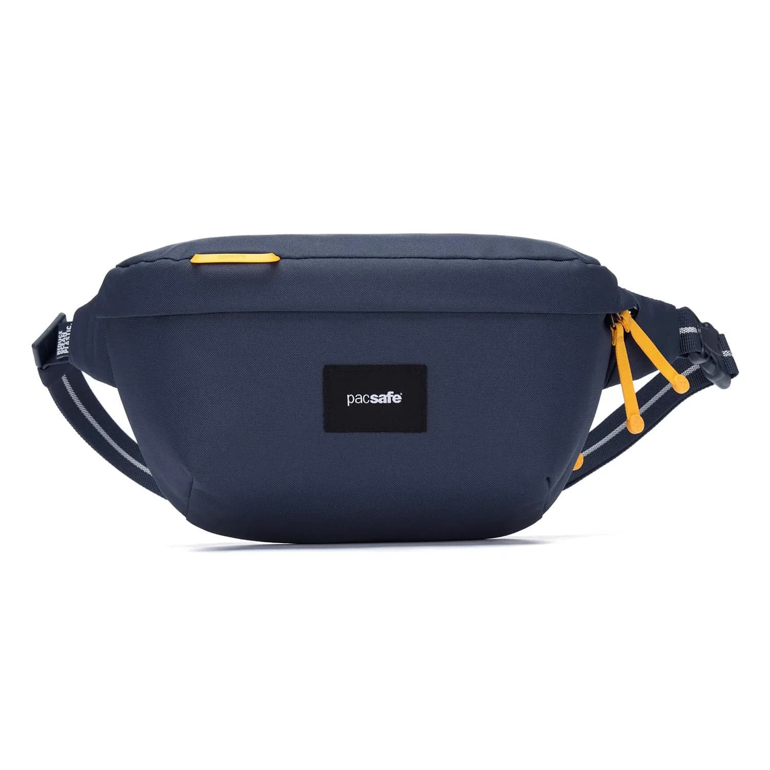 Pacsafe Go Anti Theft Sling Pack, Coastal Blue | Water-Resistant, RFID Blocking, Eco-Friendly — Jet Black