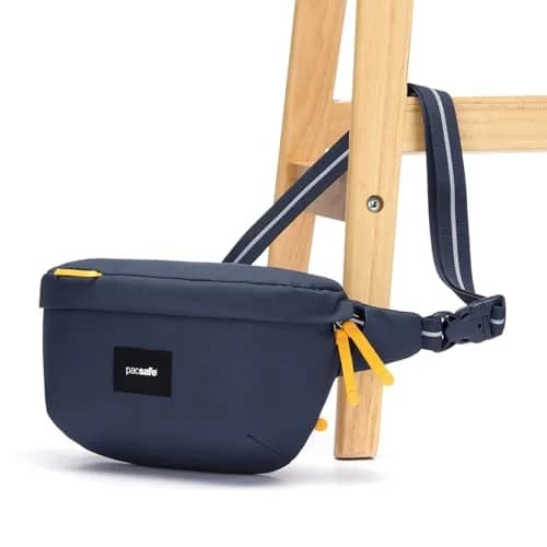 Pacsafe Go Anti Theft Sling Pack, Coastal Blue | Water-Resistant, RFID Blocking, Eco-Friendly thumbnail 4