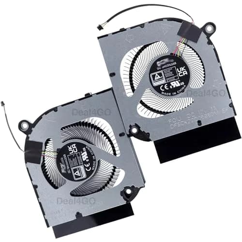 Deal4GO CPU & GPU Cooling Fan Replacement for Acer Predator Helios Neo PHN16-71 PHN18-71 | OEM 12V 4-Pin Black — CPU w/ GPU Fans kit