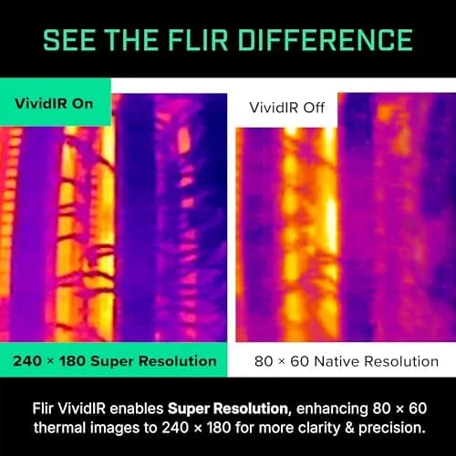 FLIR ONE Thermal Imaging Camera for iPhone USB-C (iPhone 15+) | 240x180 Super Resolution (80x60 Native IR) thumbnail 4