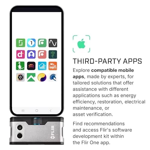 FLIR ONE Thermal Imaging Camera for iPhone USB-C (iPhone 15+) | 240x180 Super Resolution (80x60 Native IR) thumbnail 6