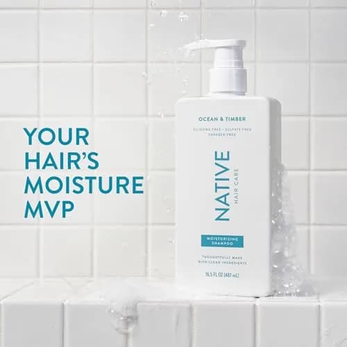 Native Ocean & Timber Shampoo and Conditioner Set | 490ml (16.5 Fl Oz Each) | Hydrates Dry Hair, Reduces Frizz thumbnail 2