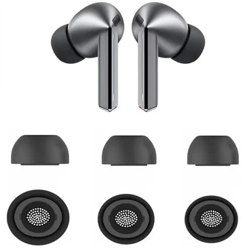 JNSA Replacement Ear Tips for Galaxy Buds3 Pro - Black, 3 Pairs (S/M/L) | Upgrade Fit & Sound thumbnail 1